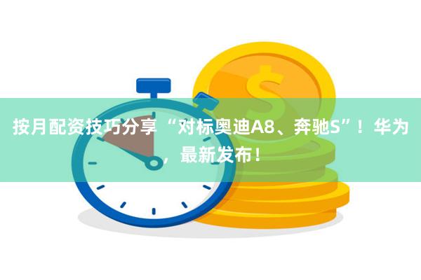 按月配资技巧分享 “对标奥迪A8、奔驰S”！华为，最新发布！