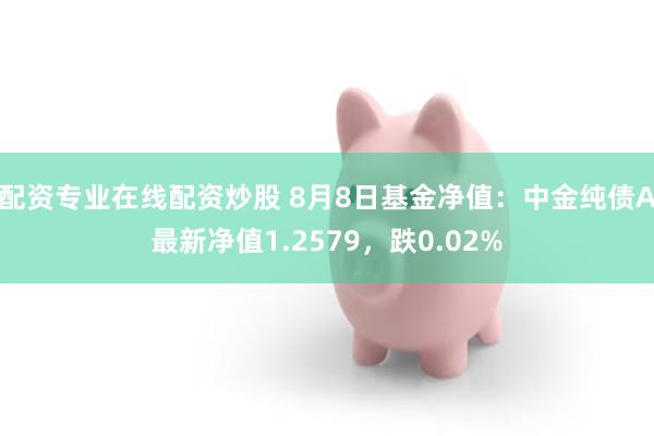 配资专业在线配资炒股 8月8日基金净值：中金纯债A最新净值1.2579，跌0.02%