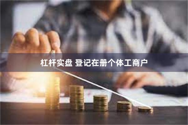 杠杆实盘 登记在册个体工商户