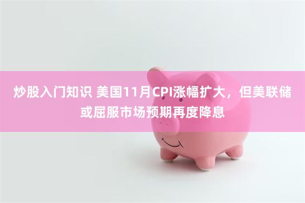 炒股入门知识 美国11月CPI涨幅扩大，但美联储或屈服市场预期再度降息