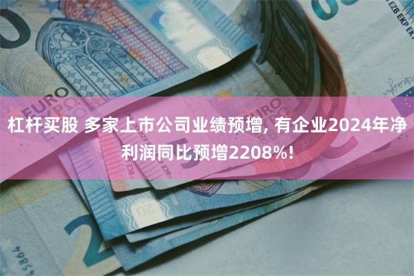 杠杆买股 多家上市公司业绩预增, 有企业2024年净利润同比预增2208%!